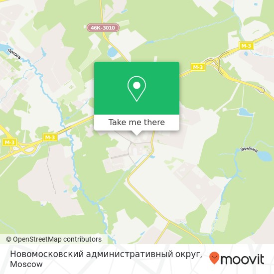 Новомосковский административный округ map