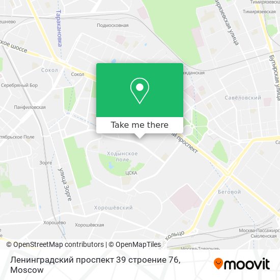 Ленинградский проспект 39 строение 76 map