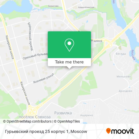Гурьевский проезд 25 корпус 1 map
