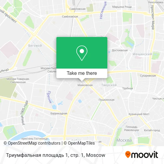Триумфальная площадь 1, стр. 1 map