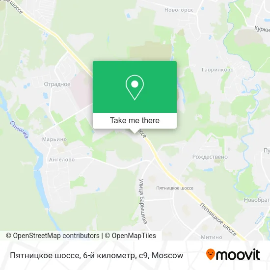 Пятницкое шоссе, 6-й километр, с9 map