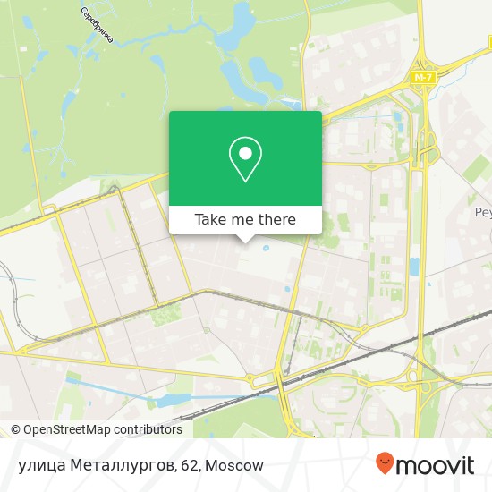 улица Металлургов, 62 map