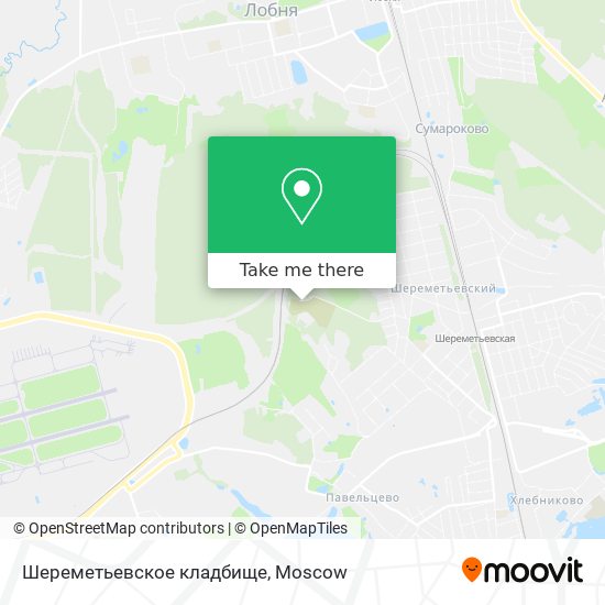 Шереметьевское кладбище map