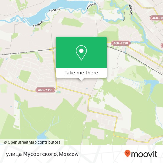 улица Мусоргского map