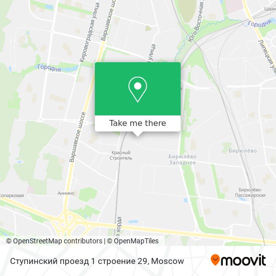 Ступинский проезд 1 строение 29 map