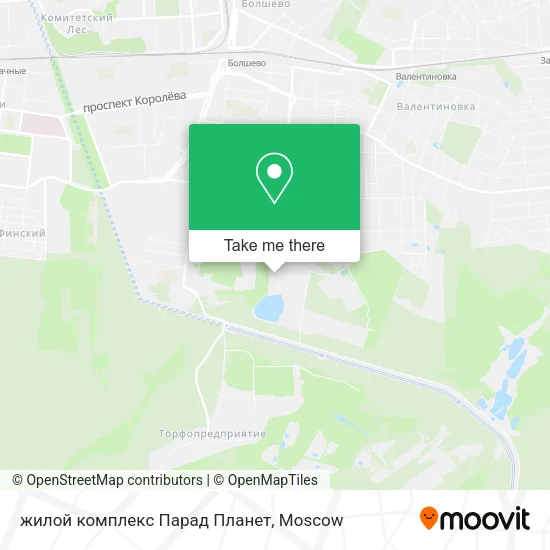 жилой комплекс Парад Планет map