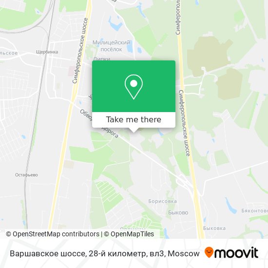 Варшавское шоссе, 28-й километр, вл3 map
