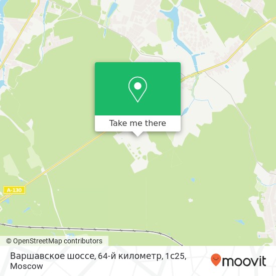 Варшавское шоссе, 64-й километр, 1с25 map