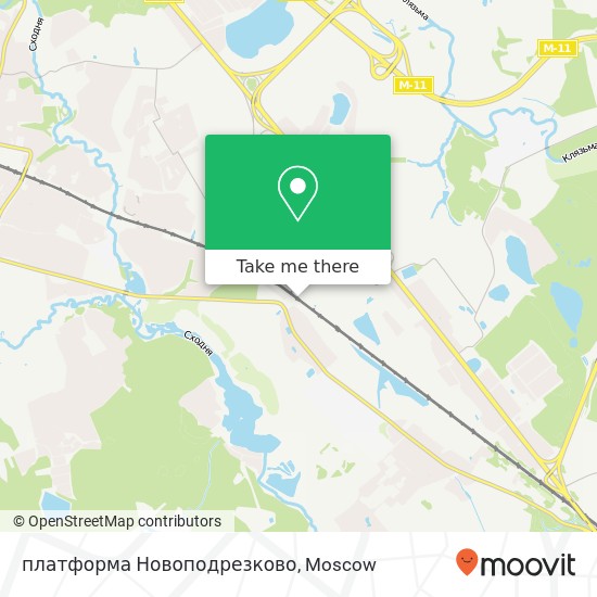 платформа Новоподрезково map