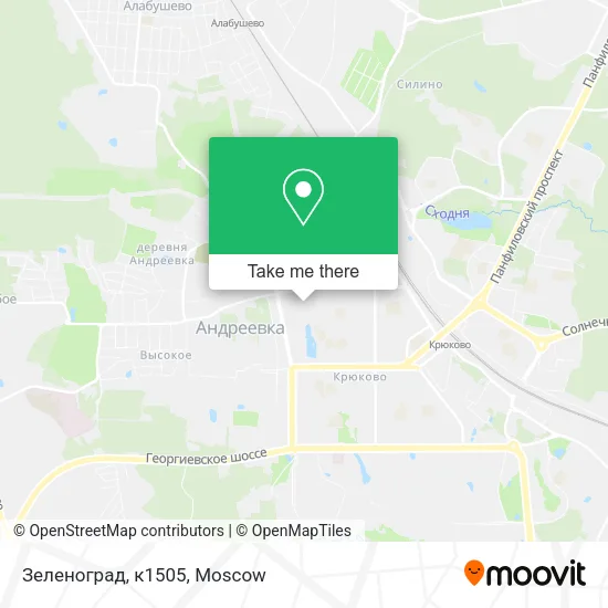 Зеленоград, к1505 map