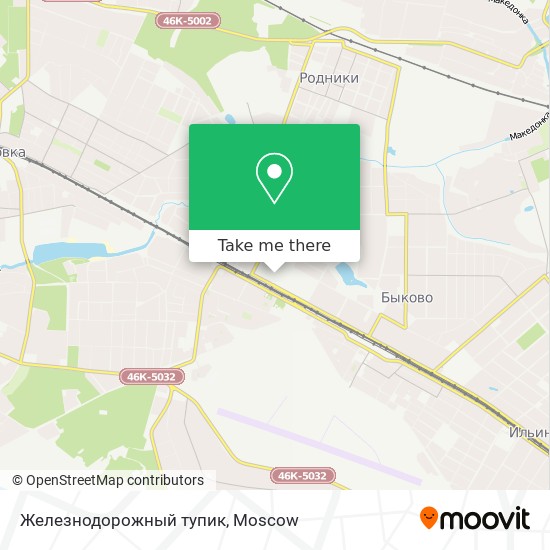 Железнодорожный тупик map