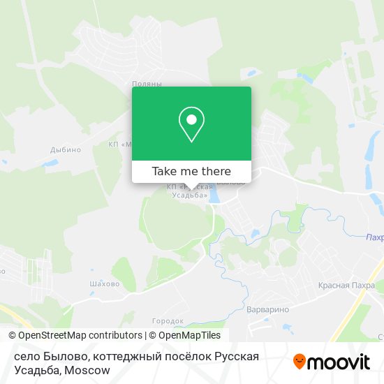 село Былово, коттеджный посёлок Русская Усадьба map