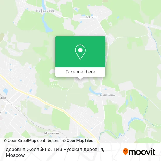 деревня Желябино, ТИЗ Русская деревня map