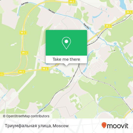 Триумфальная улица map