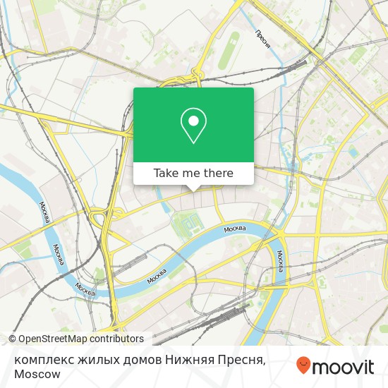 комплекс жилых домов Нижняя Пресня map