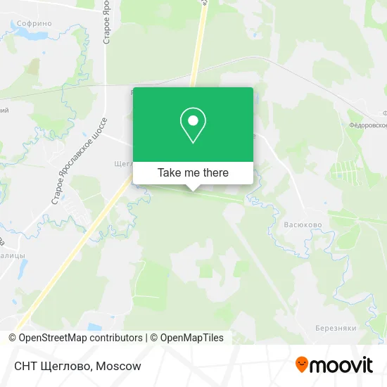 СНТ Щеглово map