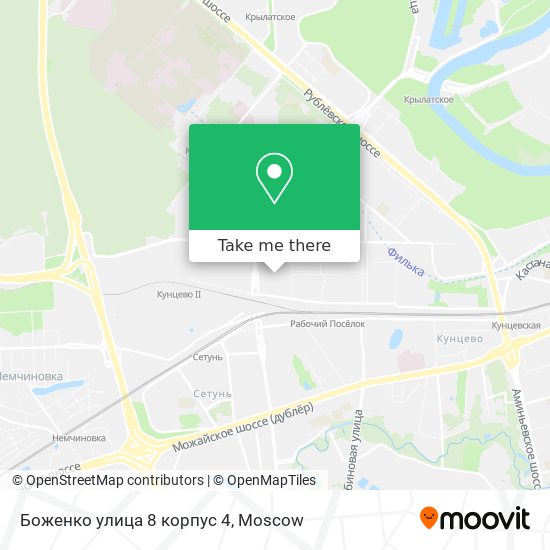 Боженко улица 8 корпус 4 map