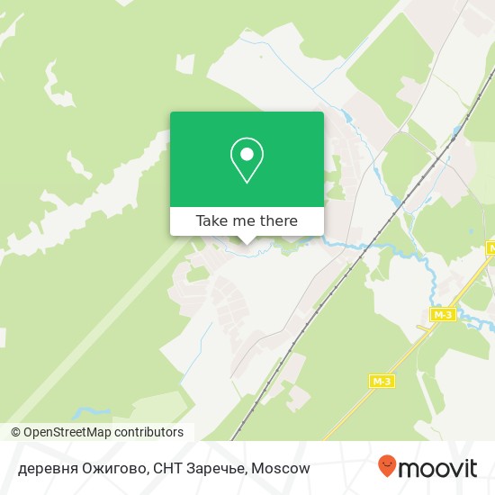 деревня Ожигово, СНТ Заречье map