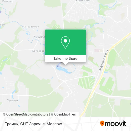 Троицк, СНТ Заречье map