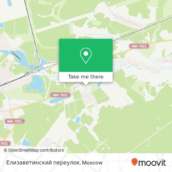 Елизаветинский переулок map