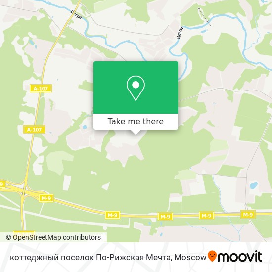 коттеджный поселок По-Рижская Мечта map