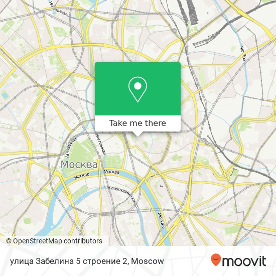 улица Забелина 5 строение 2 map