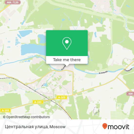 Центральная улица map