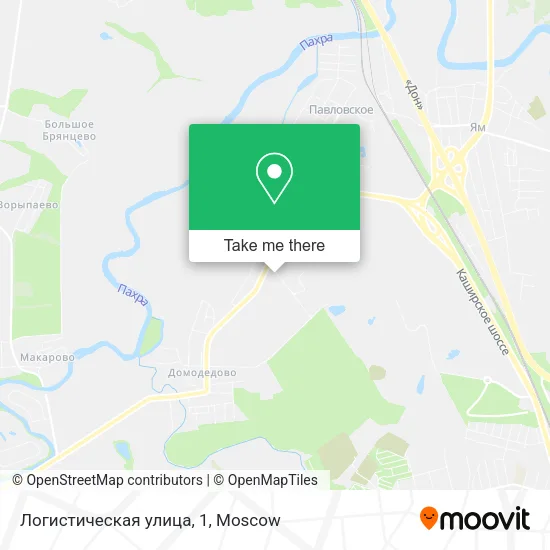 Логистическая улица, 1 map