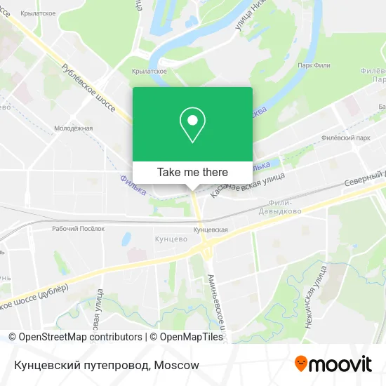 Кунцевский путепровод map