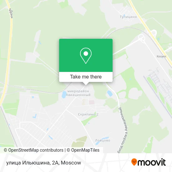 улица Ильюшина, 2А map