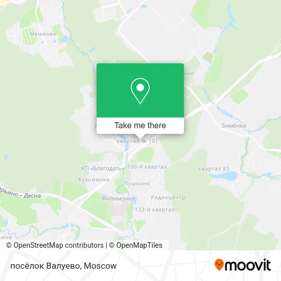 посёлок Валуево map