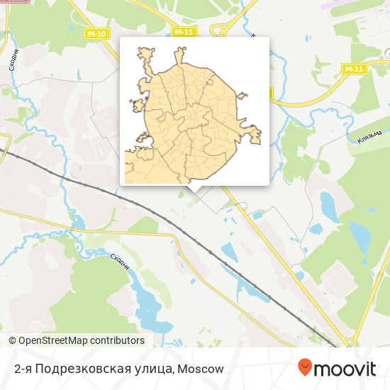 2-я Подрезковская улица map
