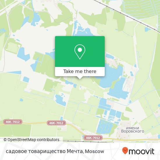 садовое товарищество Мечта map