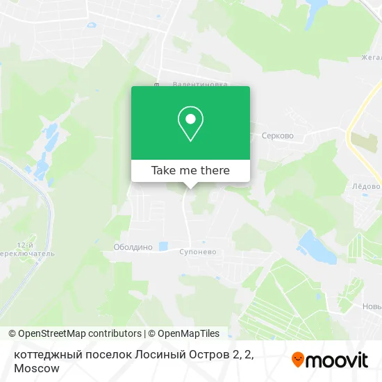 коттеджный поселок Лосиный Остров 2, 2 map