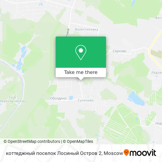 коттеджный поселок Лосиный Остров 2 map