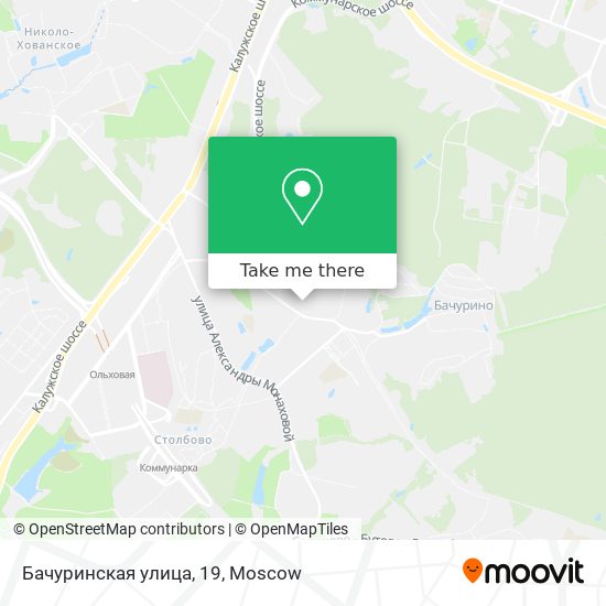 Бачуринская улица, 19 map