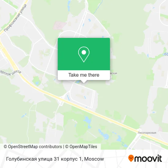Голубинская улица 31 корпус 1 map