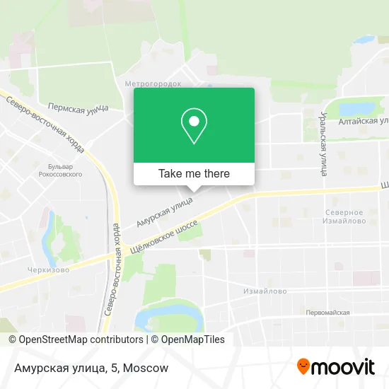 Амурская улица, 5 map
