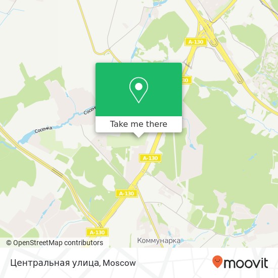 Центральная улица map