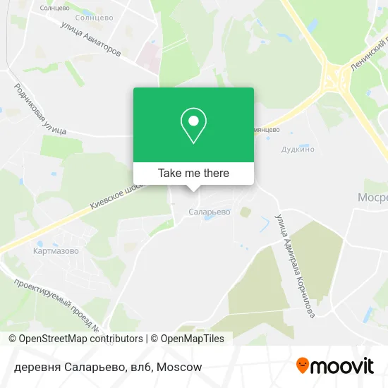 деревня Саларьево, вл6 map