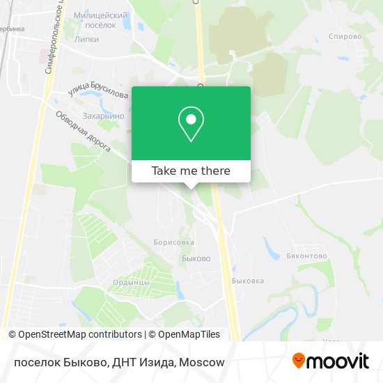 поселок Быково, ДНТ Изида map