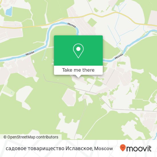 садовое товарищество Иславское map