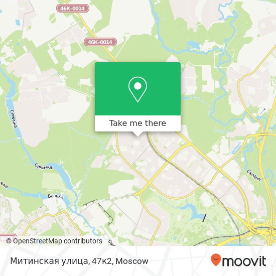 Митинская улица, 47к2 map