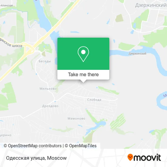 Одесская улица map