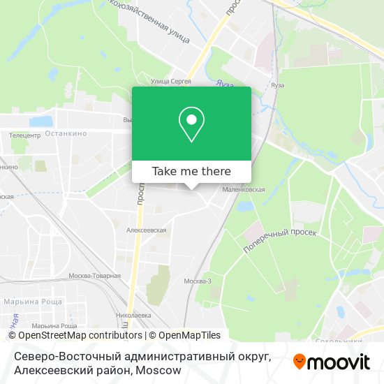 Северо-Восточный административный округ, Алексеевский район map