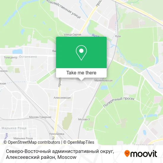 Северо-Восточный административный округ, Алексеевский район map