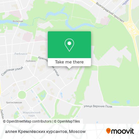 аллея Кремлёвских курсантов map