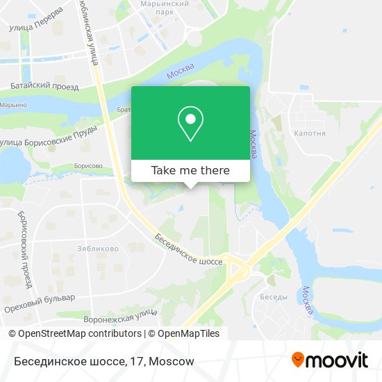 Бесединское шоссе, 17 map