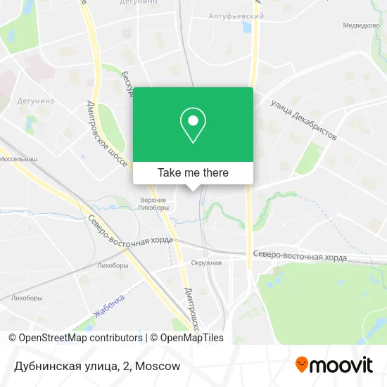 Дубнинская улица, 2 map