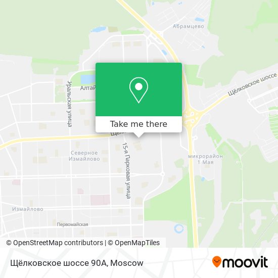 Щёлковское шоссе 90А map